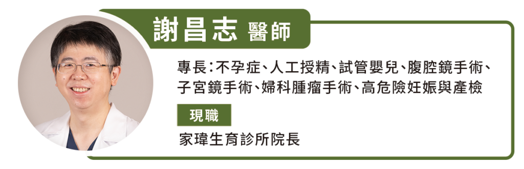 家瑋生育診所謝昌志院長_小檔案